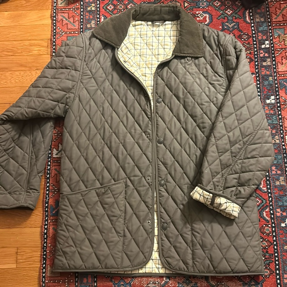 Quilted Olive Green Men’s Jacket, John Partridge & Co.